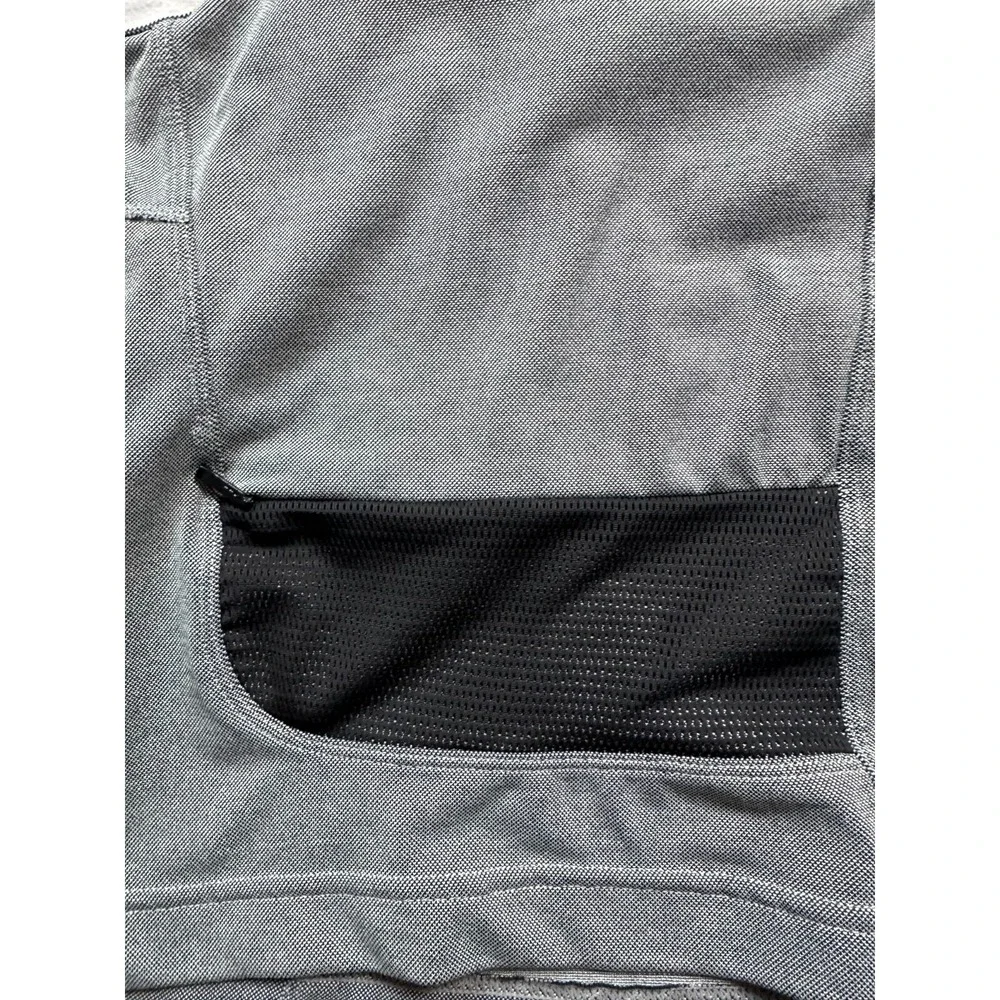 Nike Sleeveless‎ Running Vest Youth Girls S Grey Dr-Fit Logo Zip-Up Athletic